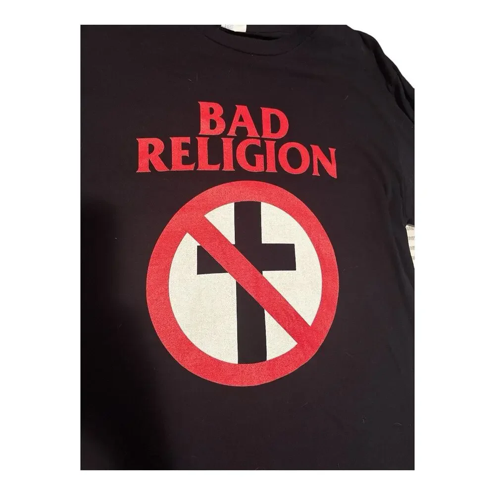 Bad Religion Black LONG SLEEVE T-Shirt Size Large
